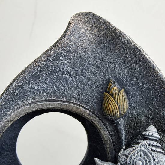 Alpine Modern Polyresin Ganesha Water Fountain - 25.5x41cm