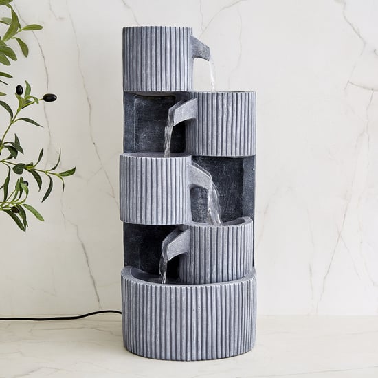 Alpine Modern Polyresin Step Water Fountain - 25x60cm