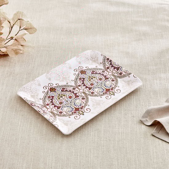 Nesto Stylin Melamine Printed Serving Tray - 31x23cm