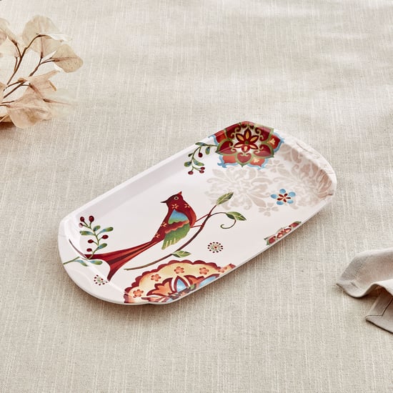 Nesto Vogue Melamine Printed Serving Tray - 46x19.5cm