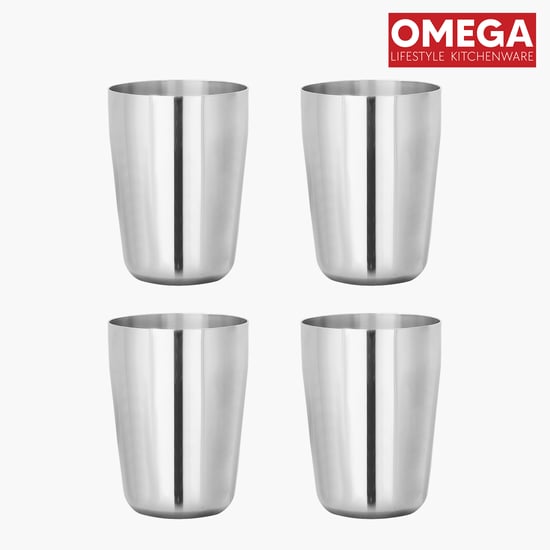 OMEGA Set of 4 Stainless Steel Tumbler - 300ml
