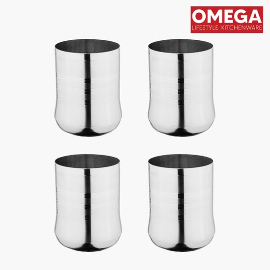 OMEGA Set of 4 Stainless Steel Tumbler - 300ml