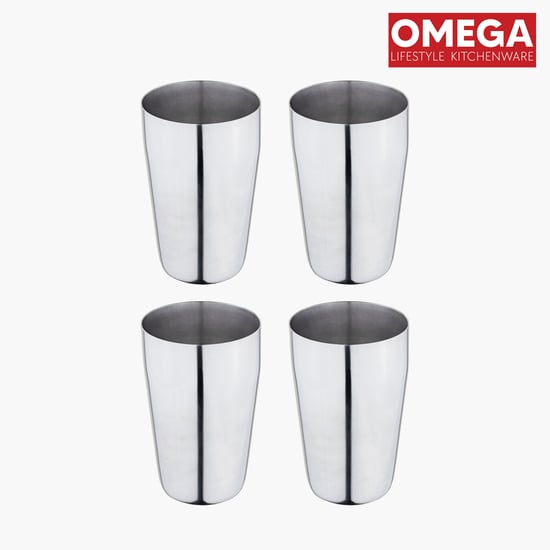 OMEGA Set of 4 Stainless Steel Tumbler - 350ml