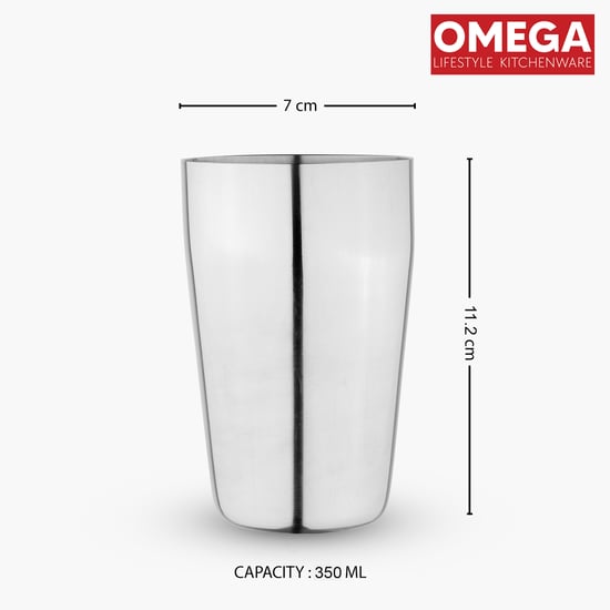 OMEGA Set of 4 Stainless Steel Tumbler - 350ml