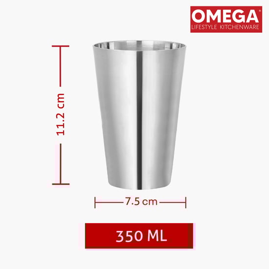OMEGA Set of 6 Stainless Steel Tumbler - 350ml