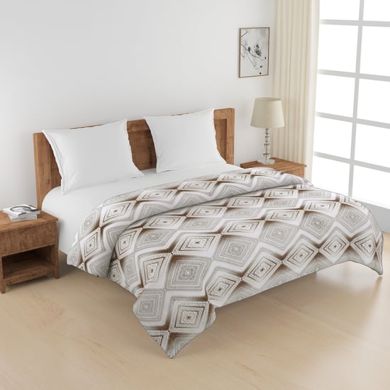 SWAYAM Ananda Cotton Geometric Print Double Comforter