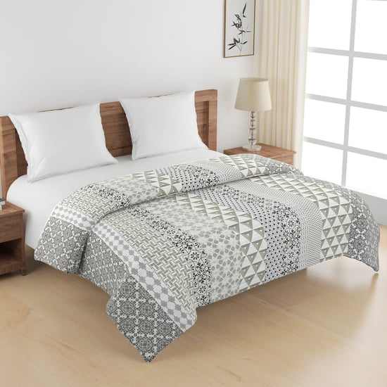 SWAYAM Ananda Cotton Geometric Print Double Comforter