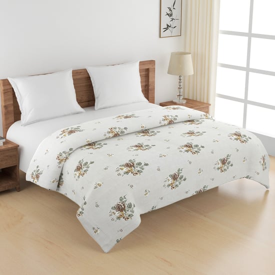 SWAYAM Ananda Cotton Floral Print Double Comforter