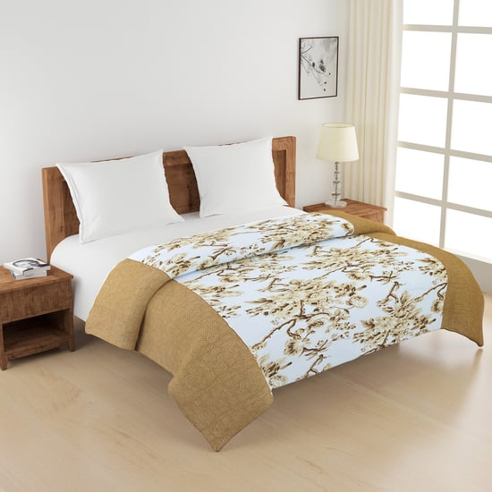 SWAYAM Veda Cotton Floral Print Double Comforter