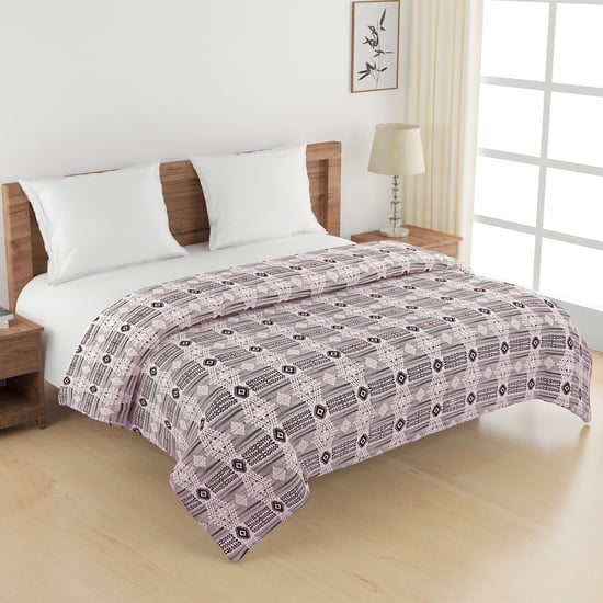 SWAYAM Veda Cotton Ethnic Print Double Comforter