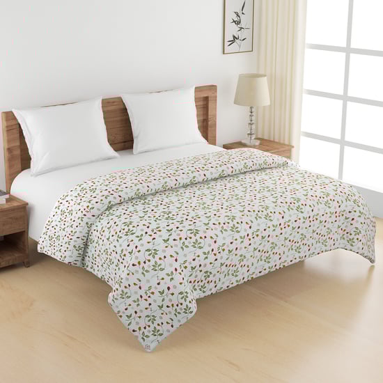 SWAYAM Veda Cotton Floral Print Double Comforter