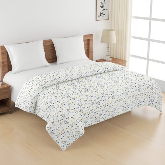 SWAYAM Veda Cotton Floral Print Double Comforter