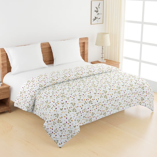 SWAYAM Veda Cotton Floral Print Double Comforter