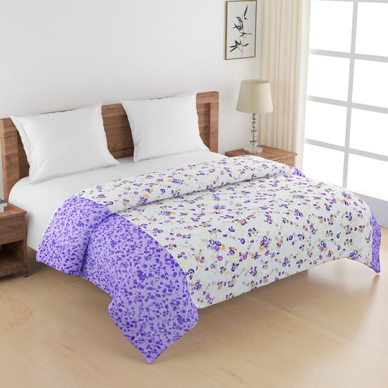 SWAYAM Veda Cotton Floral Print Double Comforter
