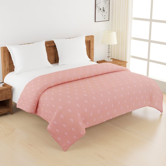 SWAYAM Zinnia Cotton Printed Double Comforter