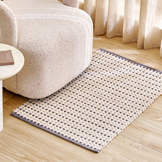 Melange Cotton Woven Dhurrie - 90x60cm