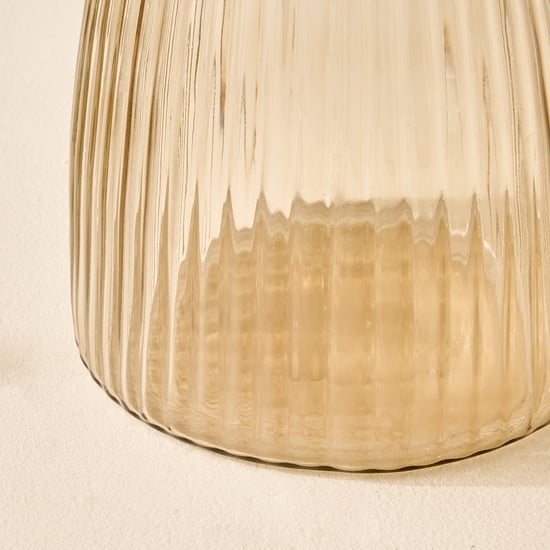 Soma Bloom Glass Ribbed Lantern