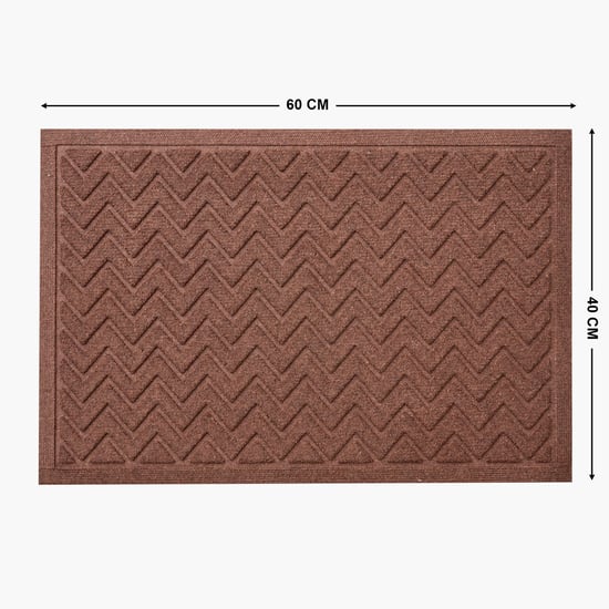 Pacific Freda Entrika Rubber Chevron Doormat - 60x40cm