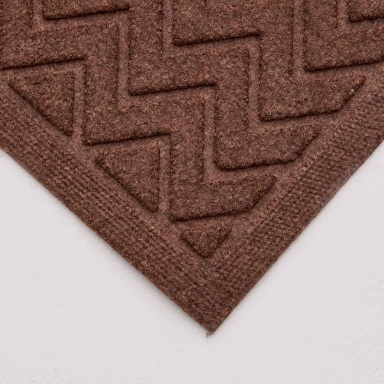Pacific Freda Entrika Rubber Chevron Doormat - 60x40cm