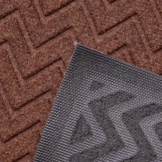 Pacific Freda Entrika Rubber Chevron Doormat - 60x40cm
