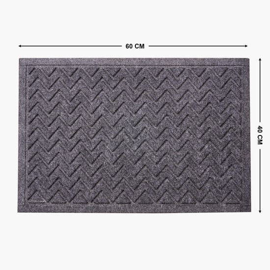 Pacific Freda Entrika Rubber Chevron Doormat - 60x40cm