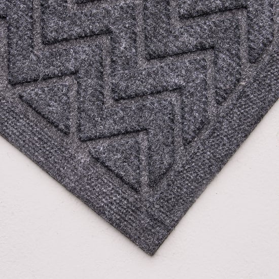Pacific Freda Entrika Rubber Chevron Doormat - 60x40cm