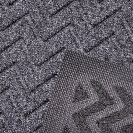 Pacific Freda Entrika Rubber Chevron Doormat - 60x40cm