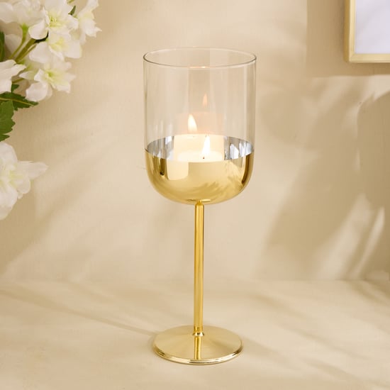 Evoke Glass Stem Candle Holder - Medium