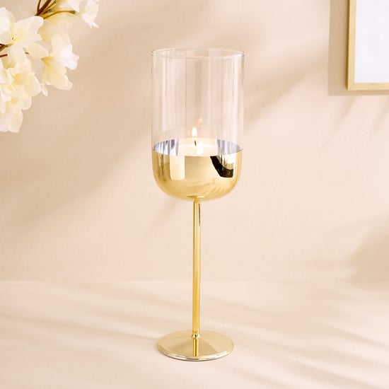 Evoke Glass Stem Candle Holder - Large