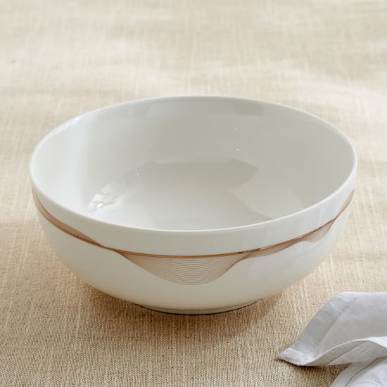 Altius Galben Bone China Printed Serving Bowl - 1.5L