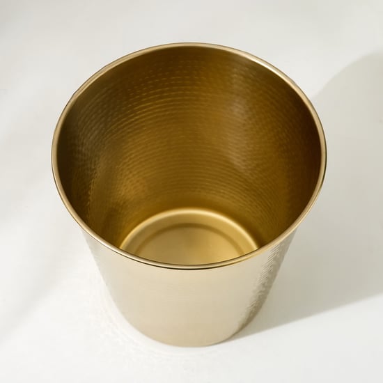 Harbour Royal Stainless Steel Hammered Open Waste Bin - 7L