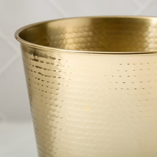 Harbour Royal Stainless Steel Hammered Open Waste Bin - 7L