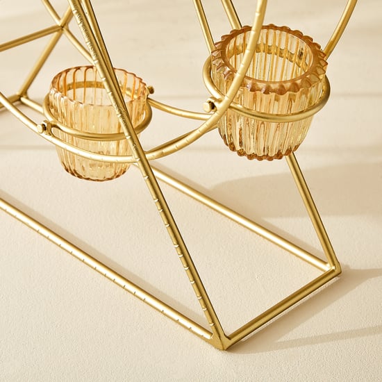 Kimora Fantasy Metal Giant Wheel Multi-T-Light Holder