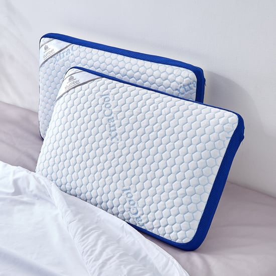 Slumber Breeze Gel Infused Memory Foam Set of 2 Pillows - 55x35cm