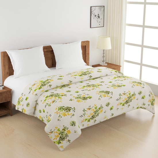 SWAYAM Veda Cotton Floral Print Double Comforter