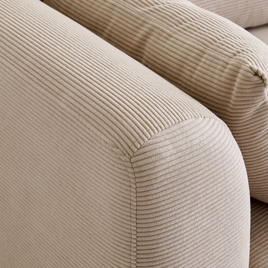Modern Radiance NXT Fabric 2-Seater Sofa with Cushions - Taupe