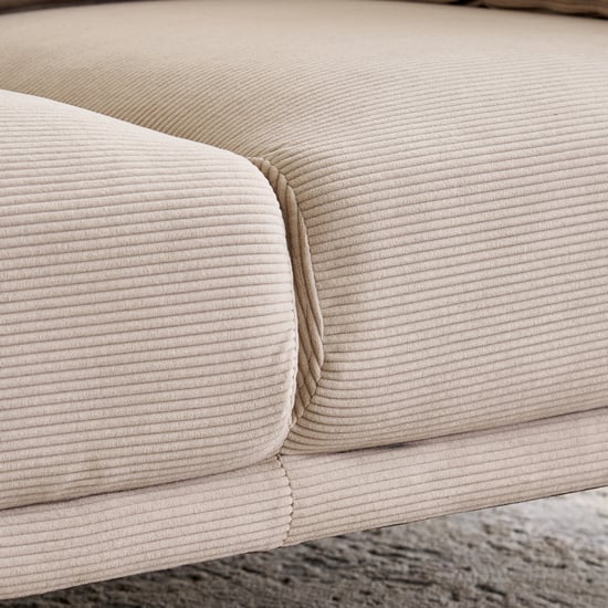 Modern Radiance NXT Fabric 2-Seater Sofa with Cushions - Taupe