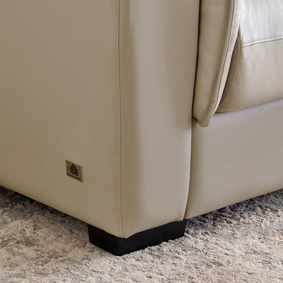 Magna NXT Half Leather 3-Seater Sofa - Grey