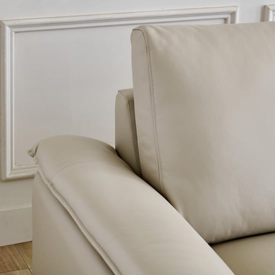 Magna NXT Half Leather 3-Seater Sofa - Grey