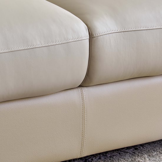 Magna NXT Half Leather 3-Seater Sofa - Grey