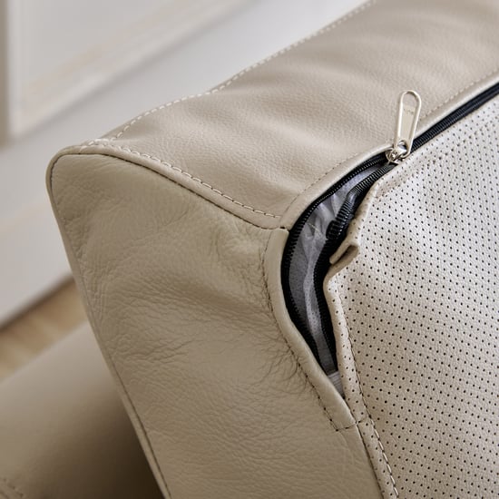 Magna NXT Half Leather 3-Seater Sofa - Grey