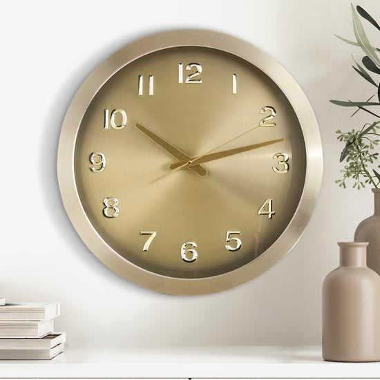 Casablanca Glimmer Aluminium Wall Clock - 40cm