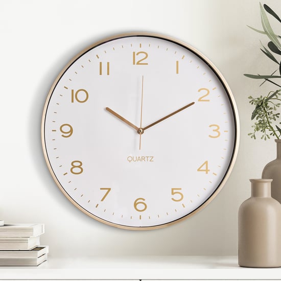 Casablanca Glimmer Aluminium Wall Clock - 40cm