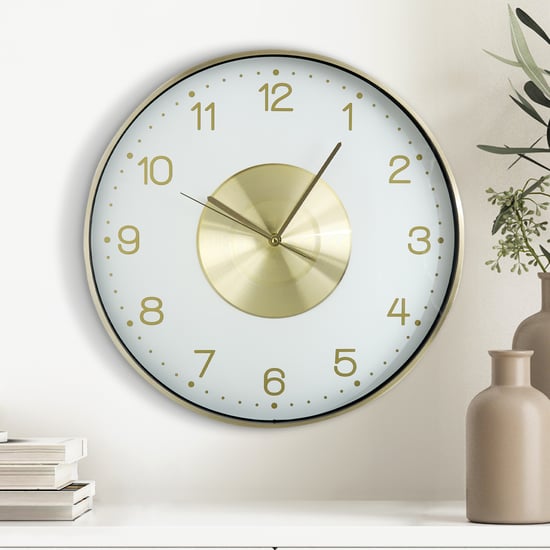 Casablanca Glimmer Aluminium Wall Clock - 40cm