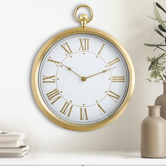 Casablanca Glimmer Aluminium Wall Clock - 40cm