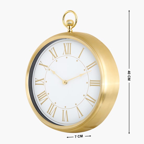 Casablanca Glimmer Aluminium Wall Clock - 40cm