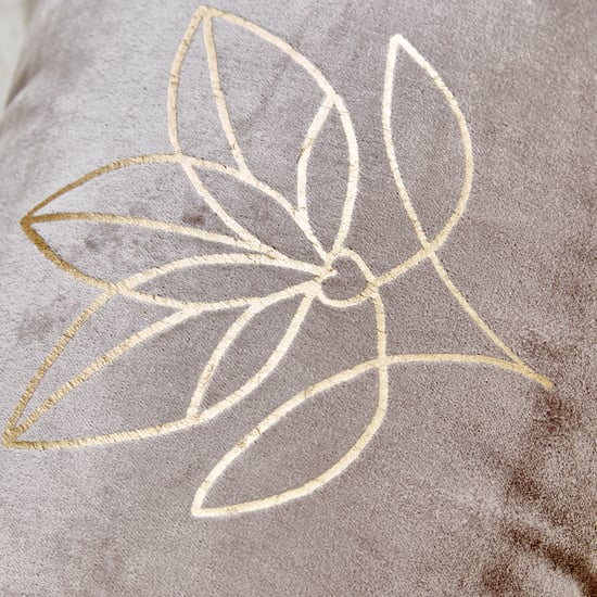 Glimmer Luxe Brixa Set of 2 Velvet Foil Print Cushion Covers - 50x30cm