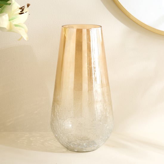 Austin Glass Crackled Vase - Small