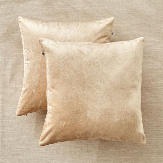 Vela Elemental Set of 2 Velvet Finish Cushion Covers - 40x40cm