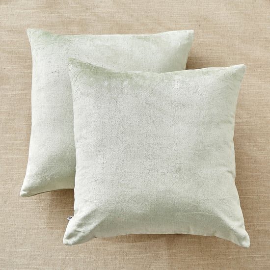 Vela Elemental Set of 2 Velvet Finish Cushion Covers - 40x40cm